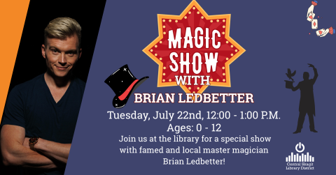 A Photo of Brian Ledbetter with all the event details found on this page.