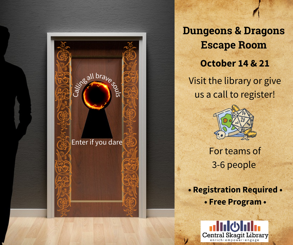 Dungeons & Dragons Escape Room, October 14 & 21